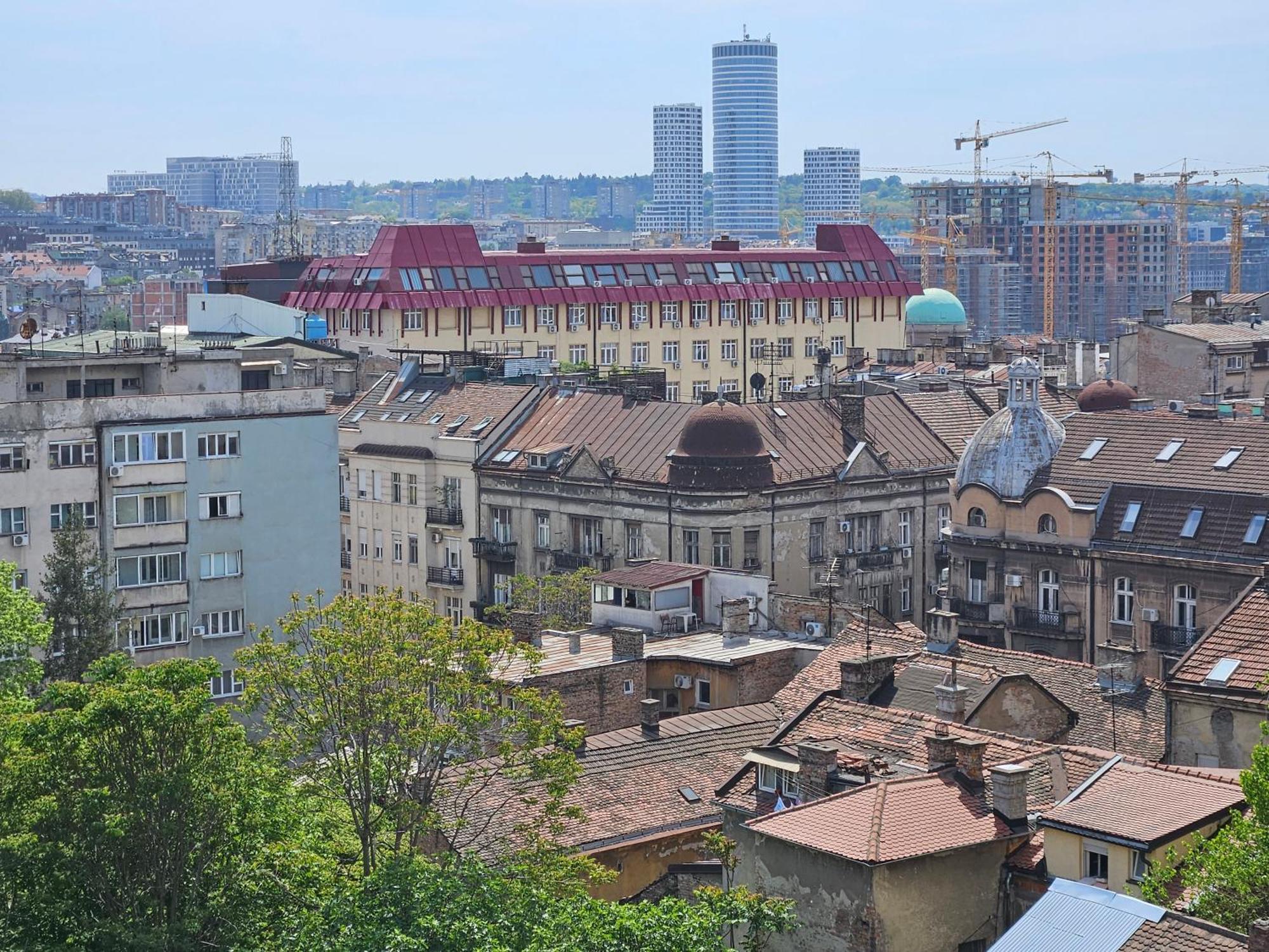 Matea Apartman Belgrado Buitenkant foto