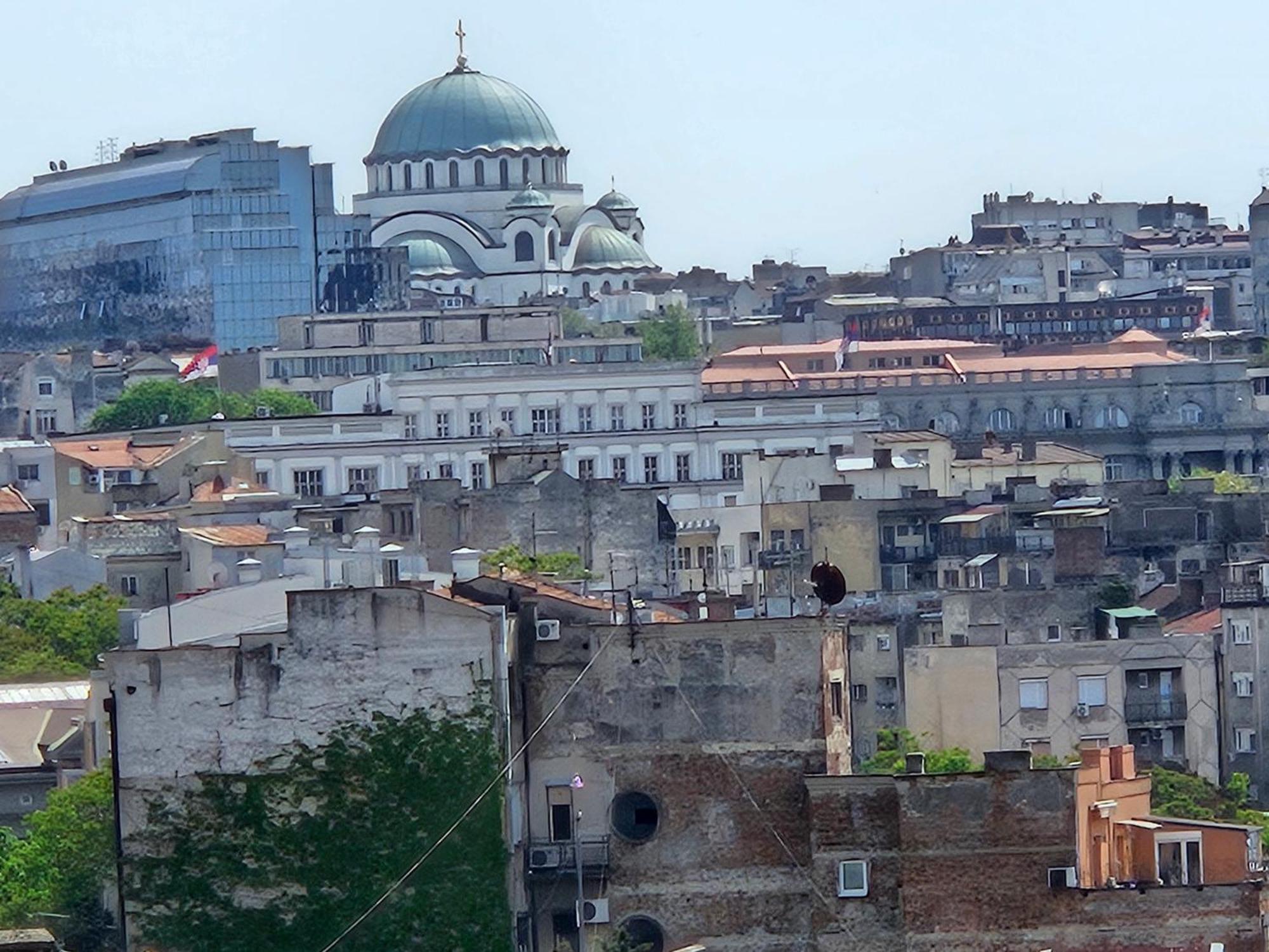 Matea Apartman Belgrado Buitenkant foto
